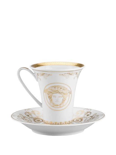 rosenthal versace 'medusa gala coffee cup|Medusa Gala Medusa Gala Gold Coffee Cup & Saucer.